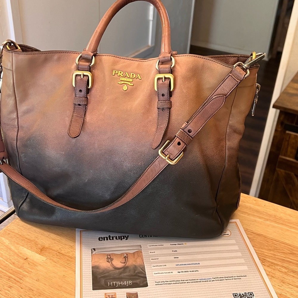 Pre-loved authentic 2-way Ombré Prada